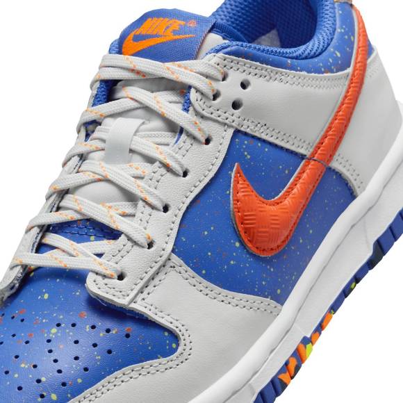 NEW NIKE kids dunk low splatter sneakers in photon dust/total orange-astronomy b - Picture 6 of 8